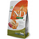 Farmina Natural & Delicious Duck & Pumpkin & Melon Adult Cat - 0.300 kg  pīle 58%, ķirbis un melone,  bezgraudu barība