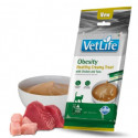 VET LIFE CAT CREAMY OBESITY CHICKEN & TUNA  -15g x 4gab.(60g) -kārumi kaķiem kaķiem ar aptaukošanos ar vistu un tunci.