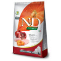 Farmina N&D Dog Pumpkin Chicken & Pomegranate Puppy Medium Maxi - 12kg barība bez graudaugiem, kucēniem un grūtniecēm vai laktējošām vidējo un lielo šķirņu suņiem, vistas gaļa, granātāboli, ķirbji