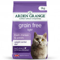 ARDEN GRANGE Cat Adult  Grain Free Light - 2kg bezgraudu, barība pieaugušām kaķēm  ar lieko svaru vai tendence uzliekties svarā